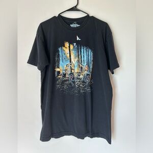 Threadless Hot Chicks on Wolves XL Black T-shirt